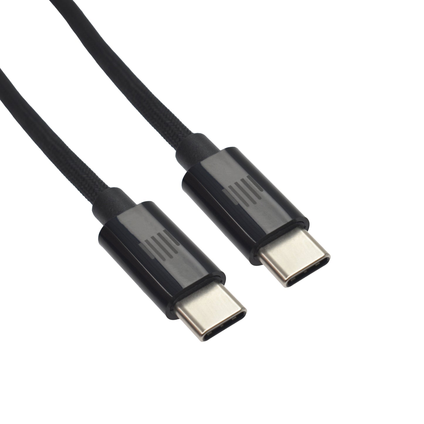 Dviced kabel USB-C na USB-C Nylon Textile 0,25 m - črna