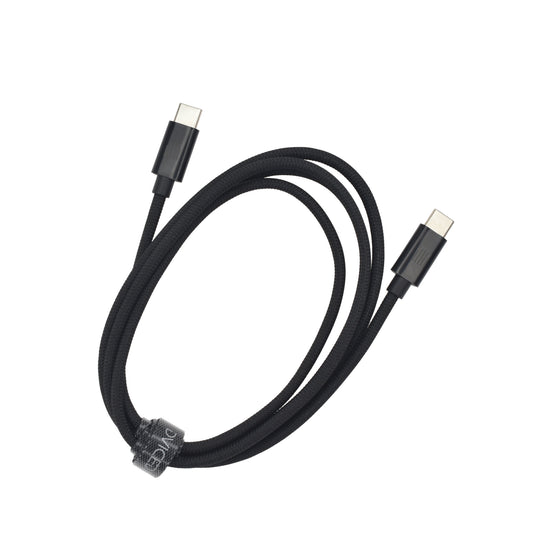 Dviced kabel USB-C na USB-C Nylon Textile 1,25 m - črna