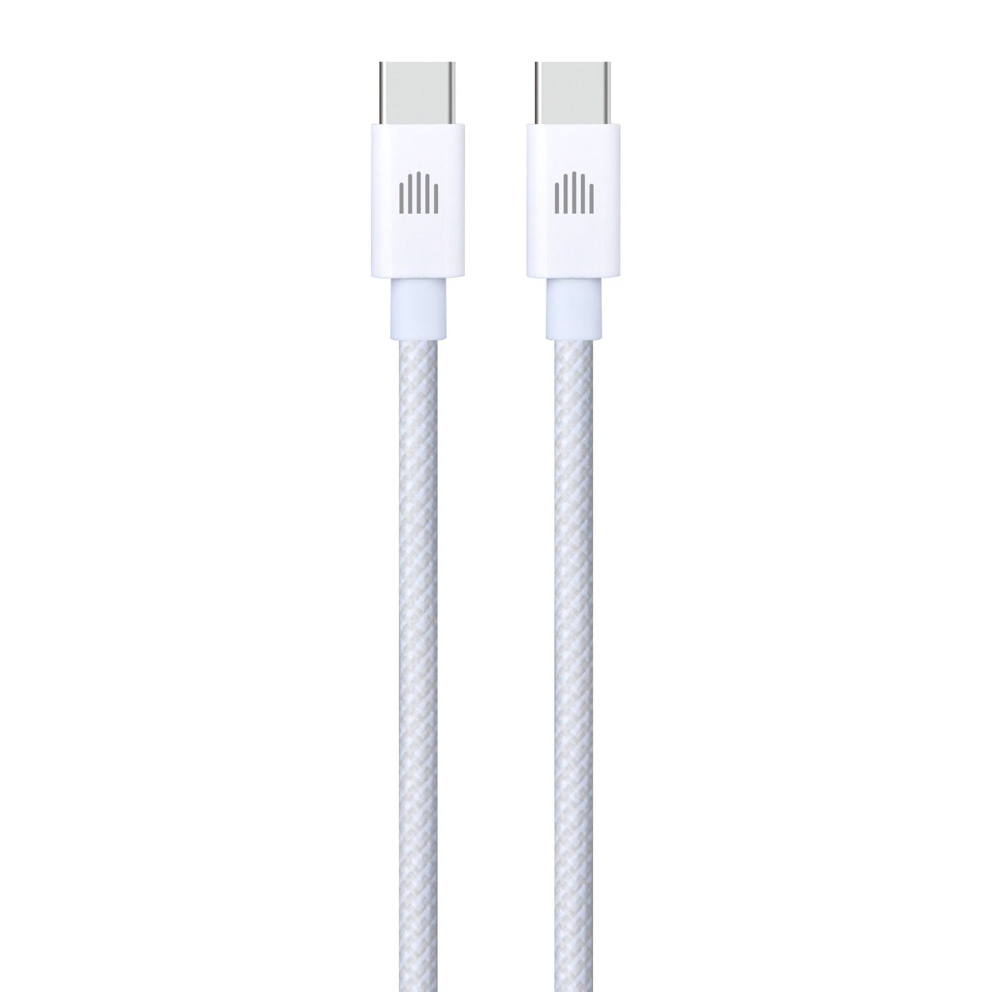 Dviced kabel USB-C na USB-C Nylon Textile 1,25 m - bela