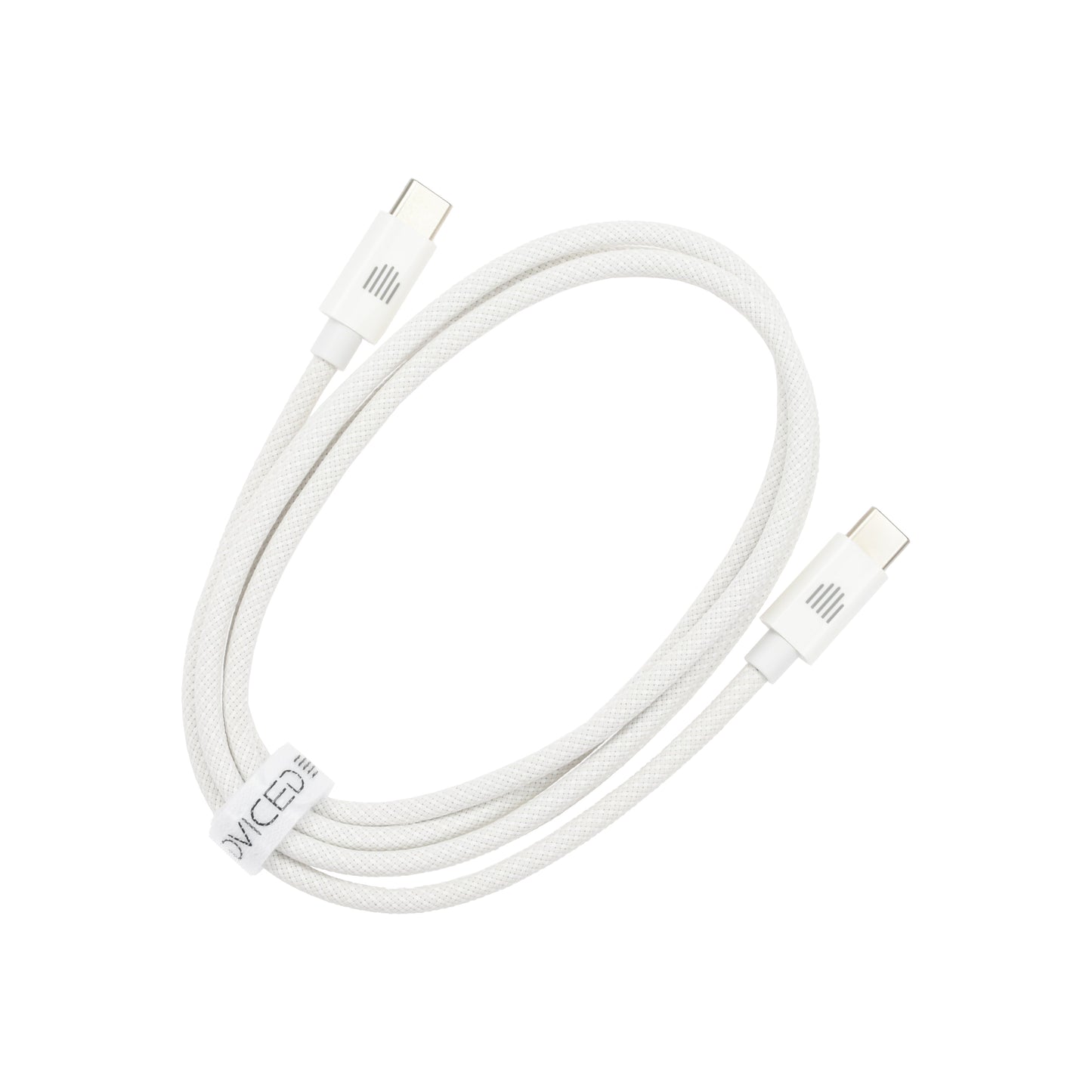 Dviced kabel USB-C na USB-C Nylon Textile 1,25 m - bela
