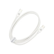 Dviced kabel USB-C na USB-C Nylon Textile 1,25 m - bela