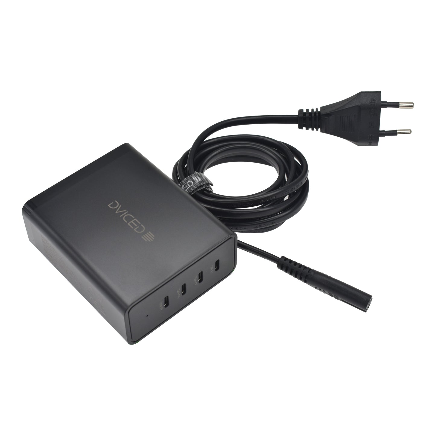 Dviced namizni polnilnik 140 W GaN 4C EU - črna