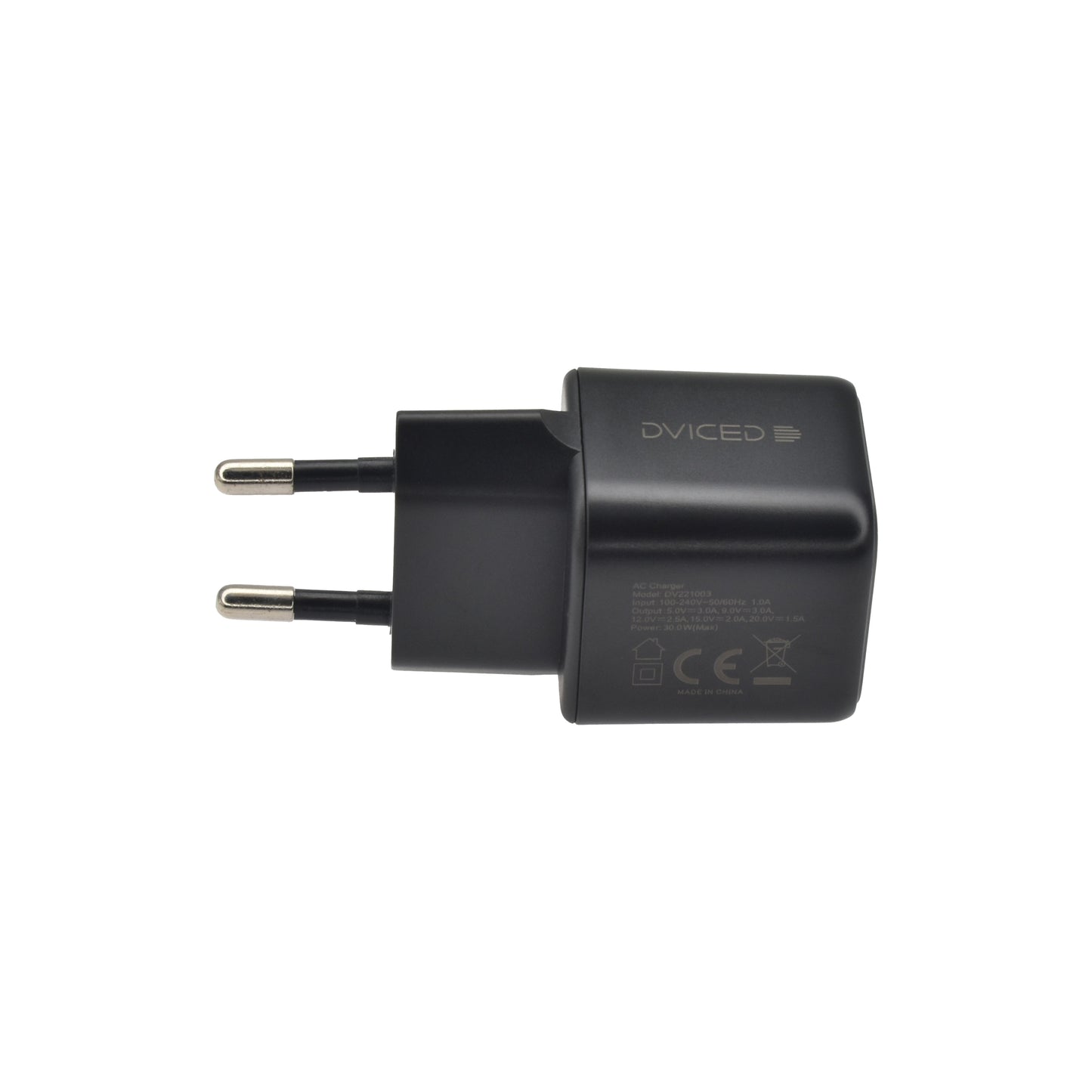 Dviced polnilnik 30 W GaN C EU - črna
