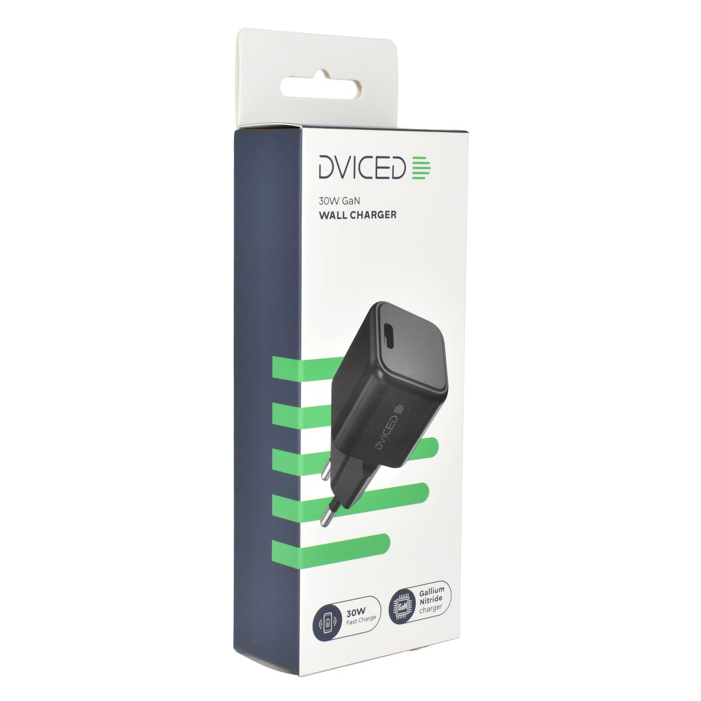Dviced polnilnik 30 W GaN C EU - črna