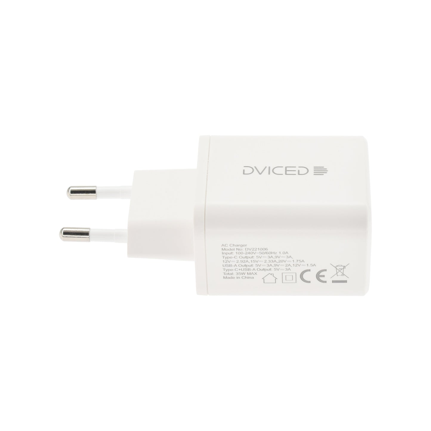 Dviced polnilnik 35 W GaN 1C1A EU - bela