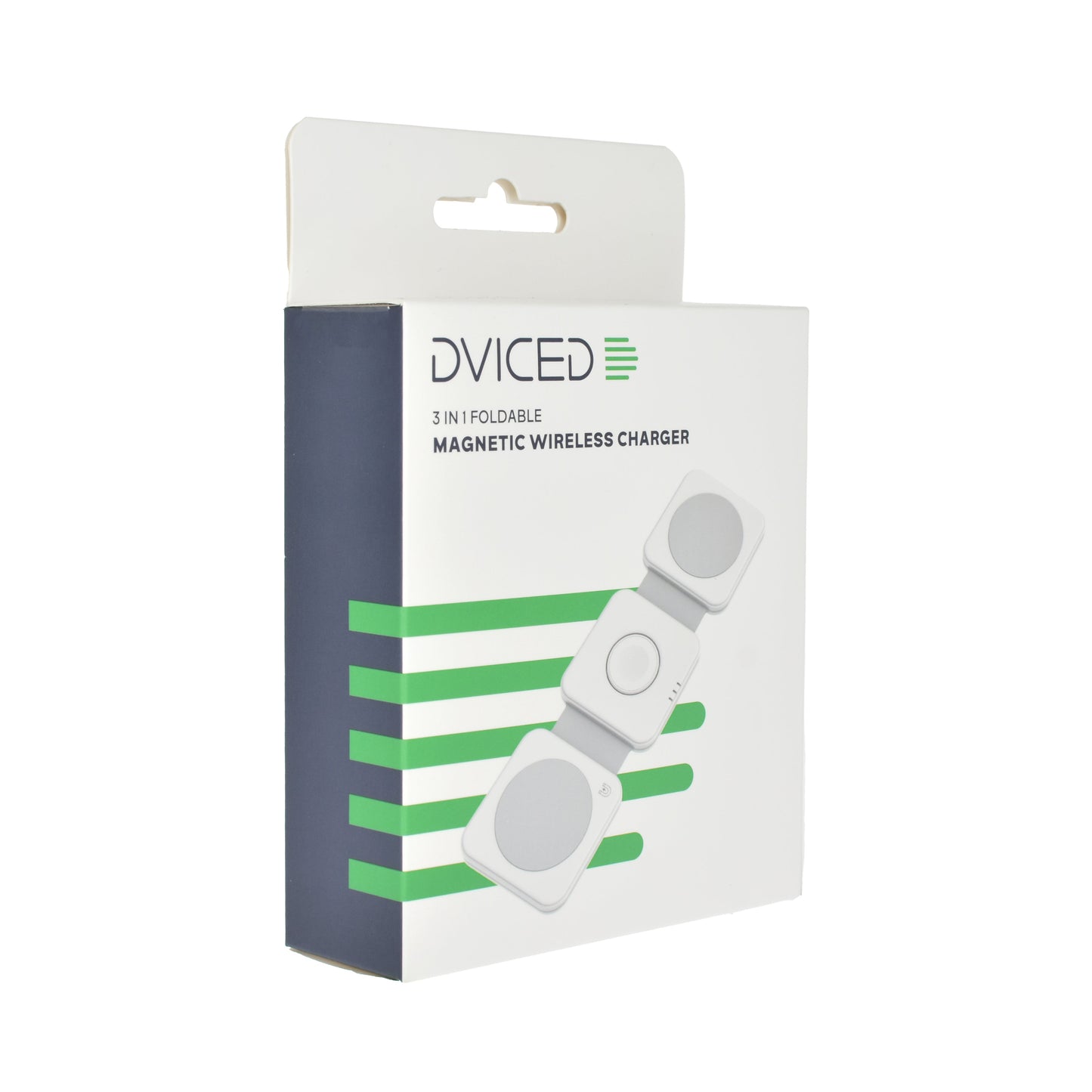 Dviced 3-v-1 preklopni magnetni brezžični polnilnik - bela
