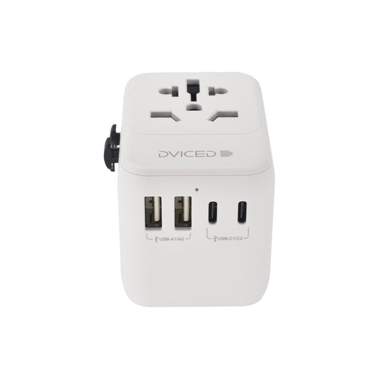 Dviced univerzalni potovalni adapter 28 W - bela