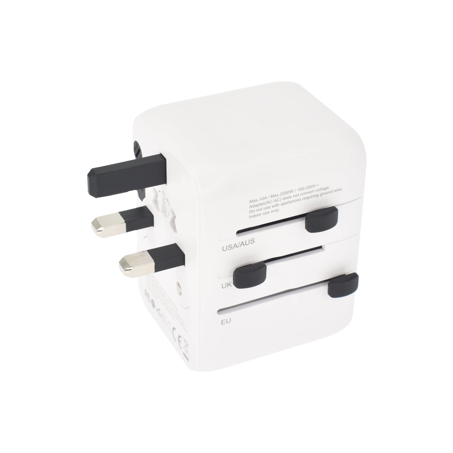 Dviced univerzalni potovalni adapter 28 W - bela