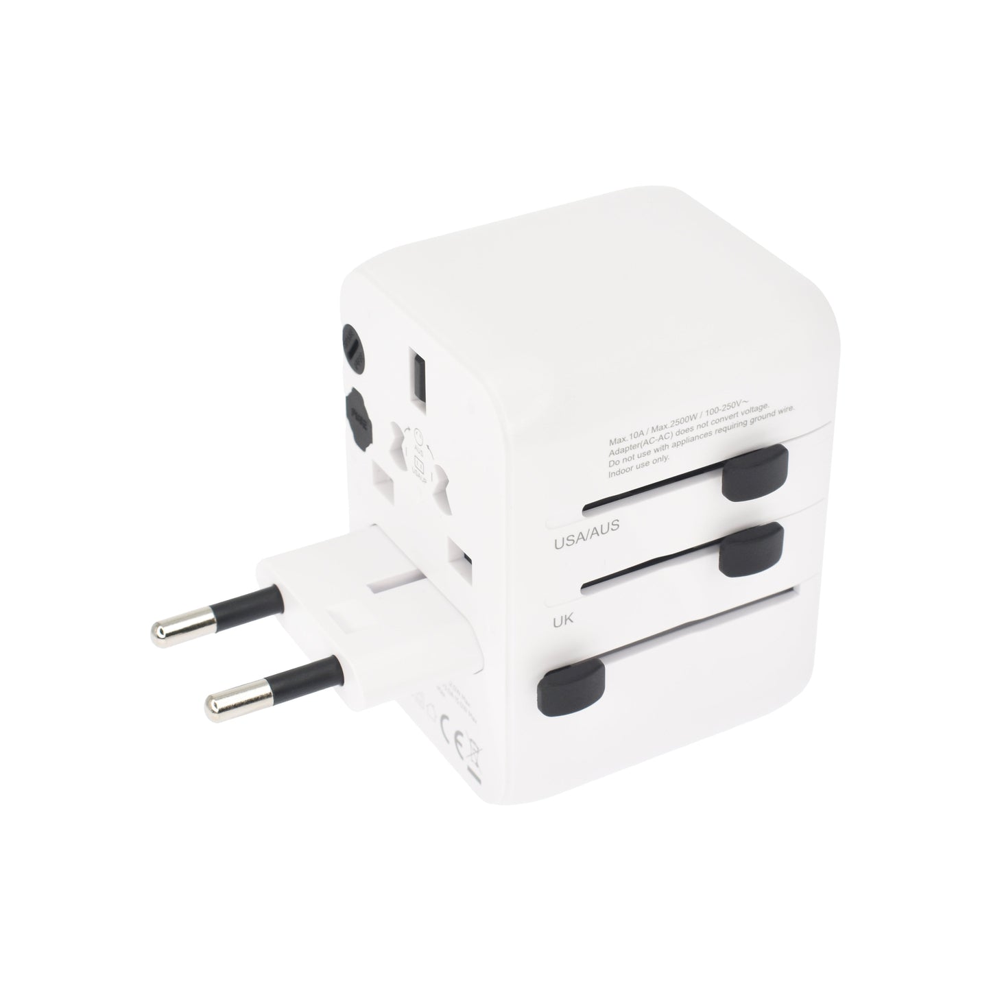 Dviced univerzalni potovalni adapter 28 W - bela