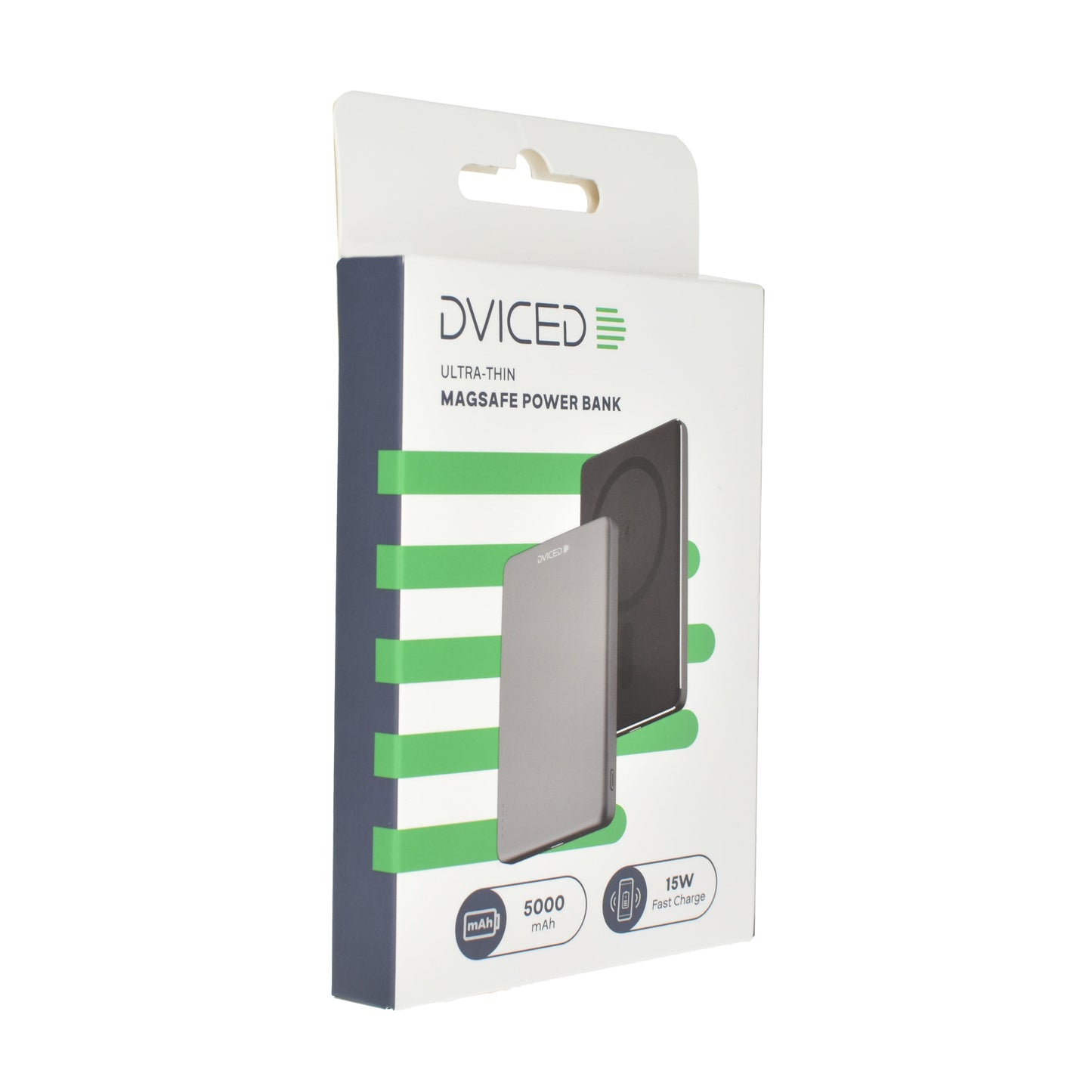 Dviced ultratanka zunanja baterija 5000 mAh - črna/siva
