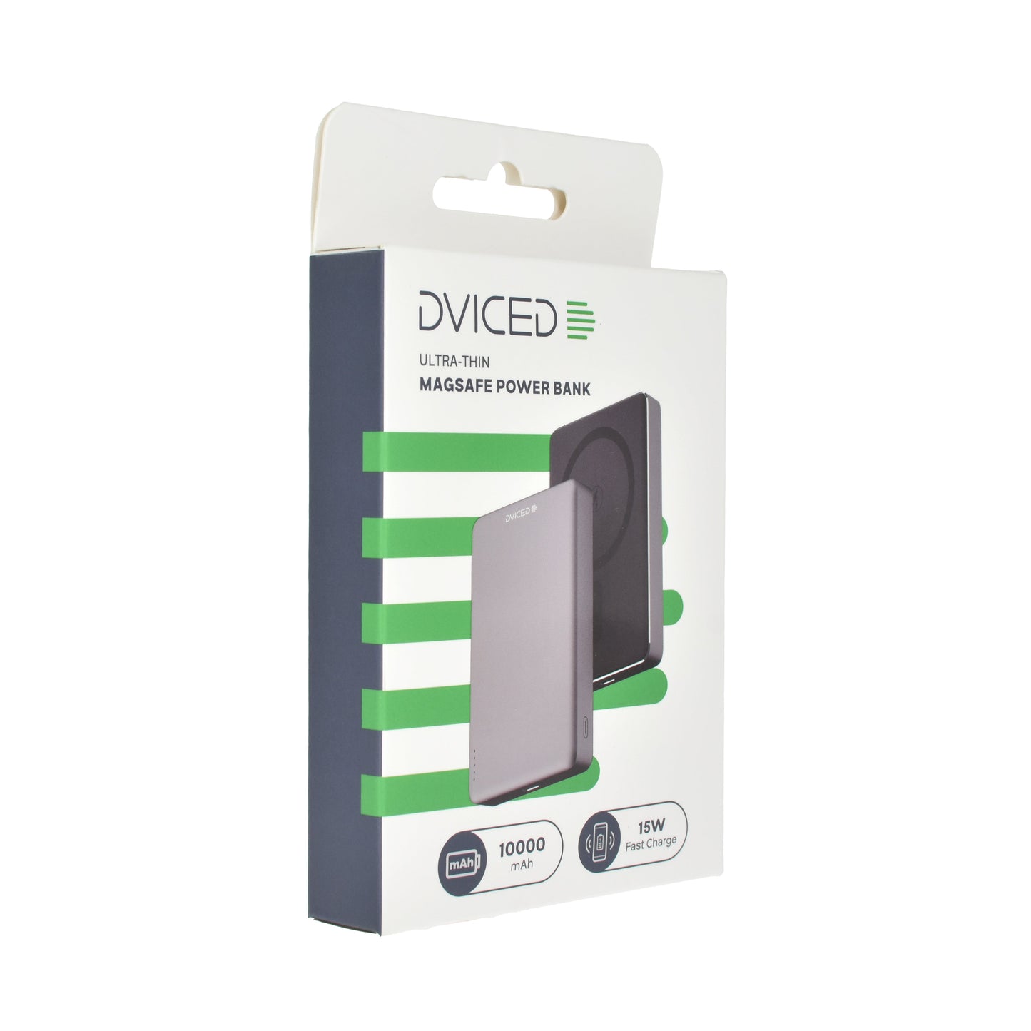 Dviced ultratanka zunanja baterija 10000 mAh - črna/siva
