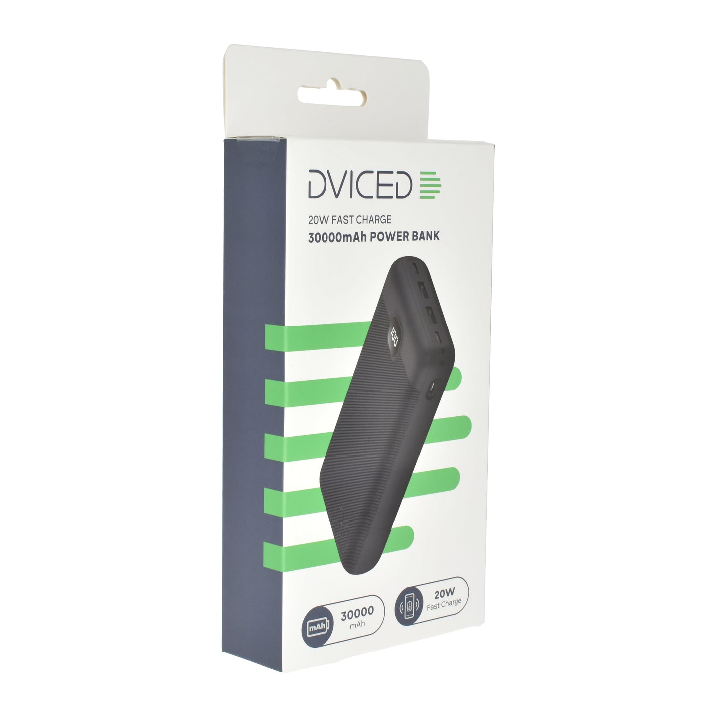 Dviced zunanja baterija 30000 mAh - črna