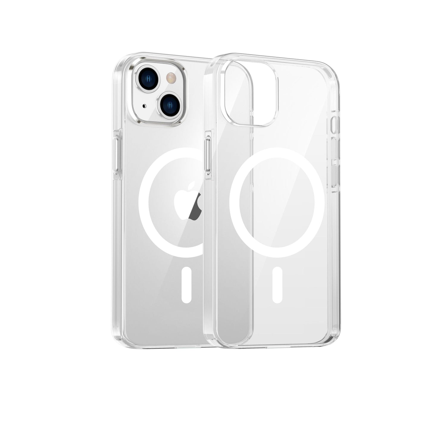 Dviced MagSafe iPhone 15 prozoren ovitek - bela