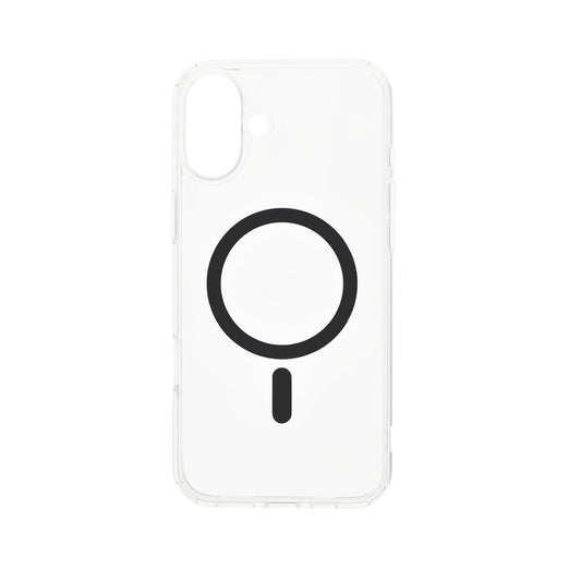 Dviced MagSafe iPhone 16 prozoren ovitek - črna