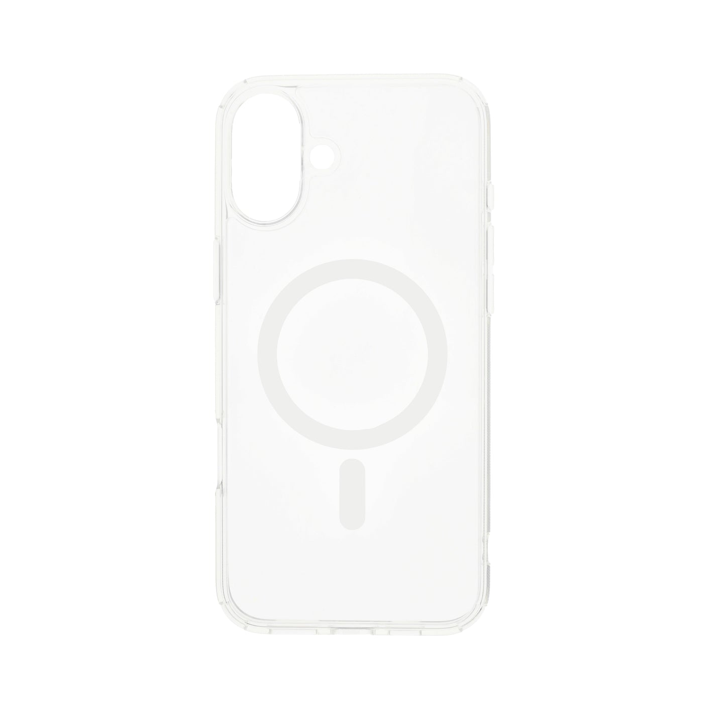 Dviced MagSafe iPhone 16 Plus prozoren ovitek - bela