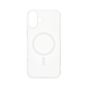 Dviced MagSafe iPhone 16 Plus prozoren ovitek - bela
