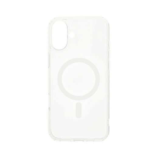 Dviced MagSafe iPhone 16 Plus prozoren ovitek - bela