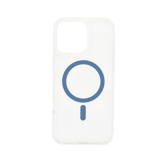 Dviced MagSafe iPhone 16 Pro prozoren ovitek - modra