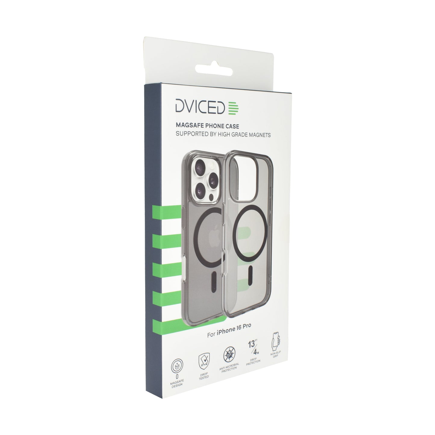 Dviced MagSafe iPhone 16 Pro zatemnjen ovitek - črna