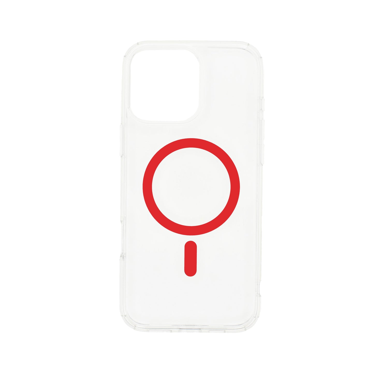 Dviced MagSafe iPhone 16 Pro Max prozoren ovitek - rdeča