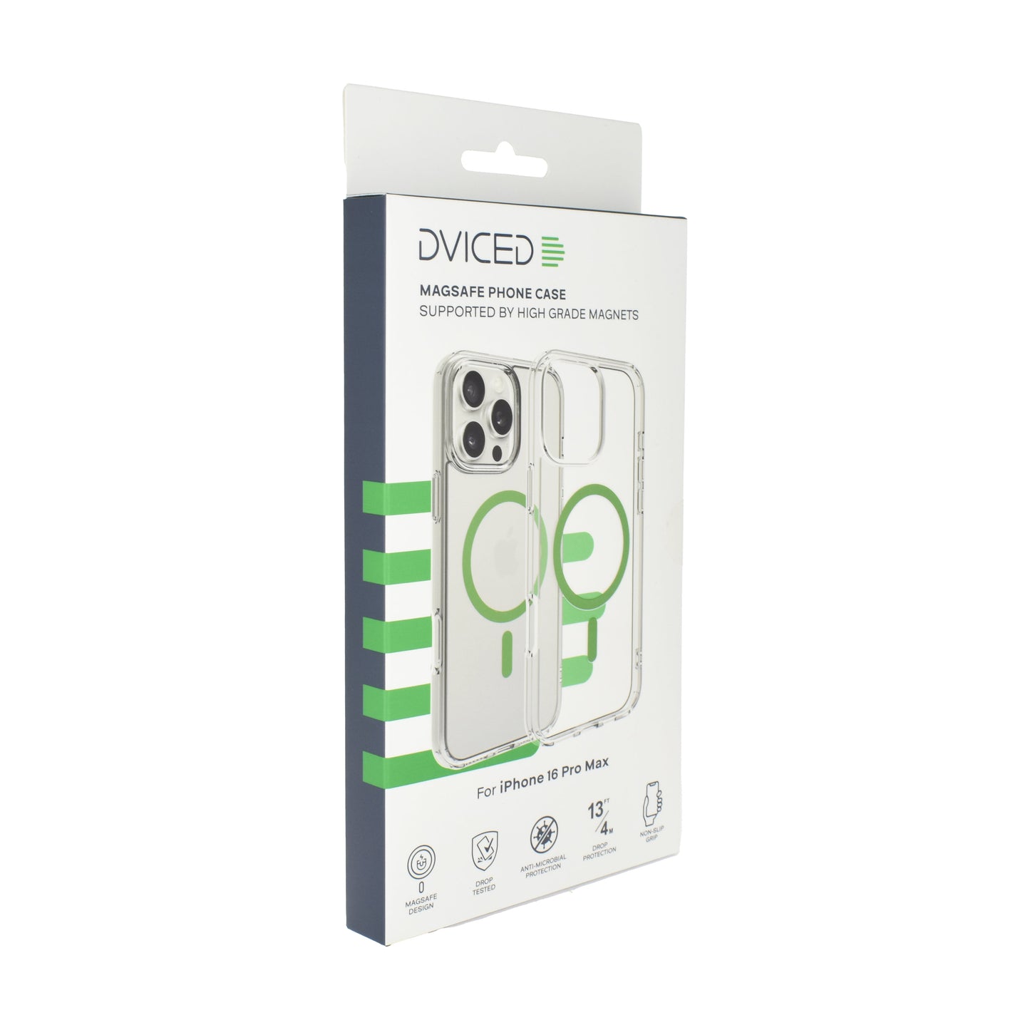Dviced MagSafe iPhone 16 Pro Max prozoren ovitek - zelena