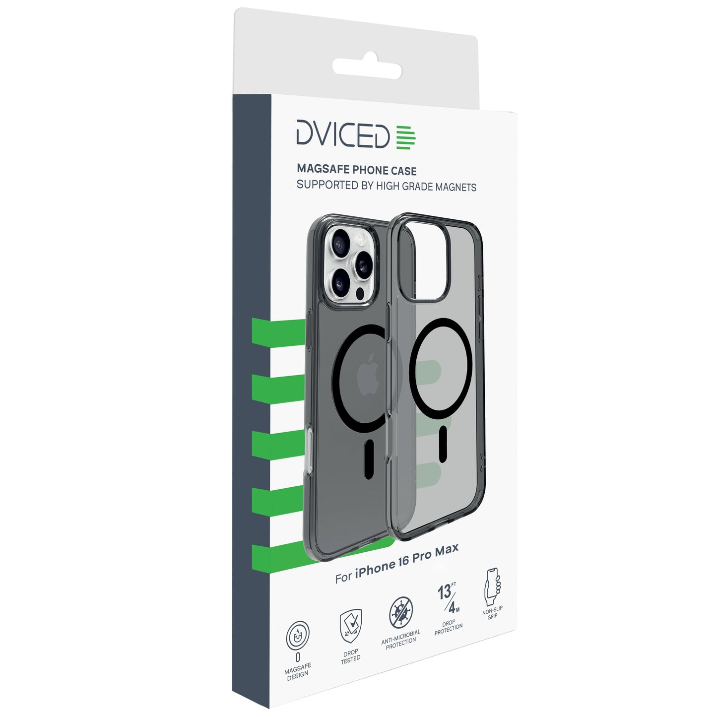 Dviced MagSafe iPhone 16 Pro Max zatemnjen ovitek - črna
