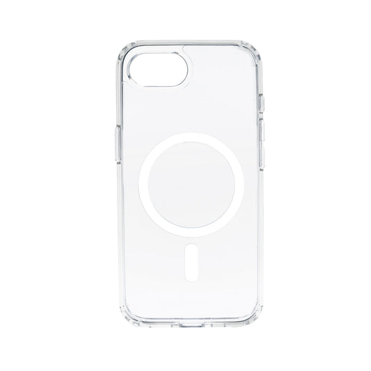 Dviced MagSafe iPhone 17e/16e prozoren ovitek - bela