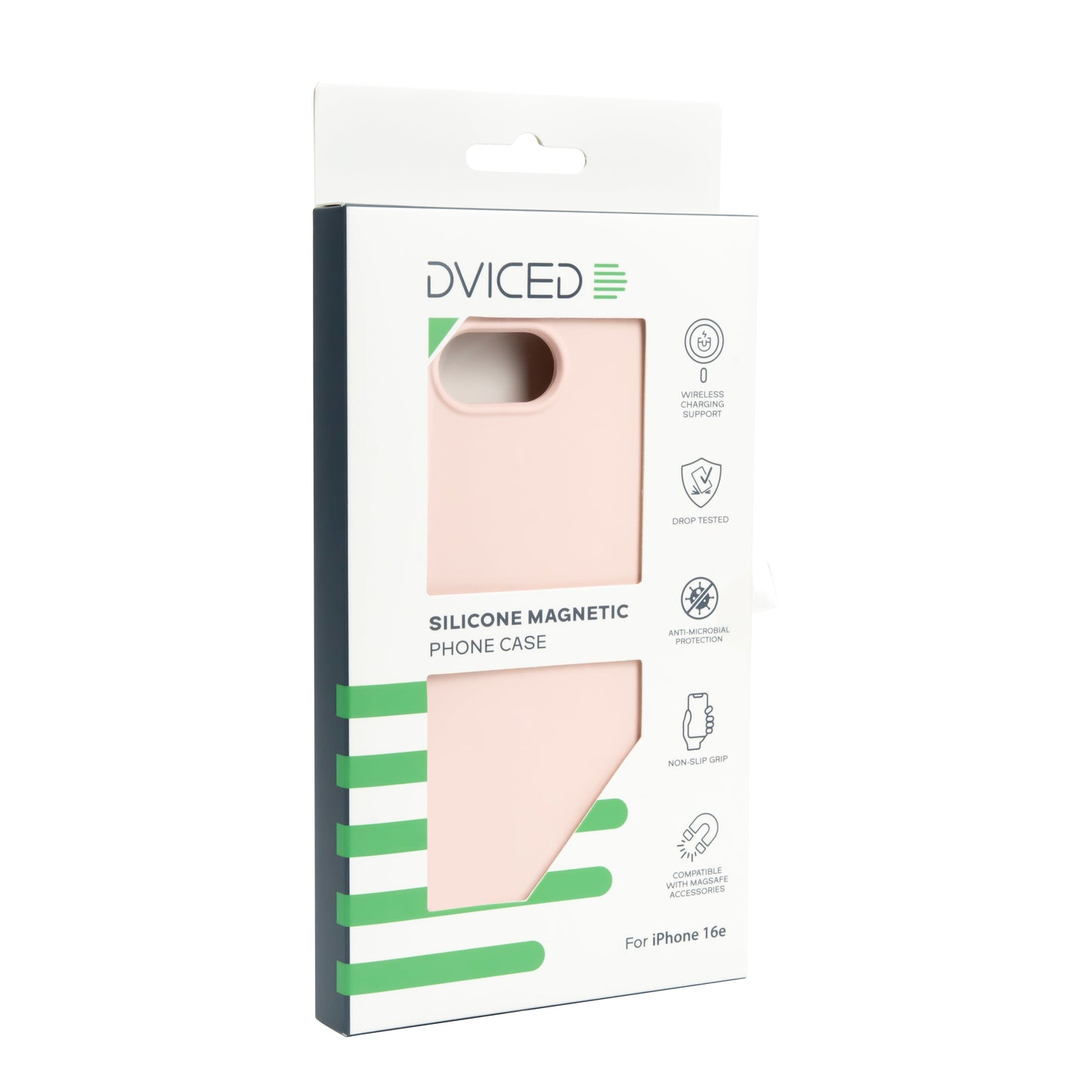 Dviced silikonski iPhone 17e/16e ovitek - rožnata