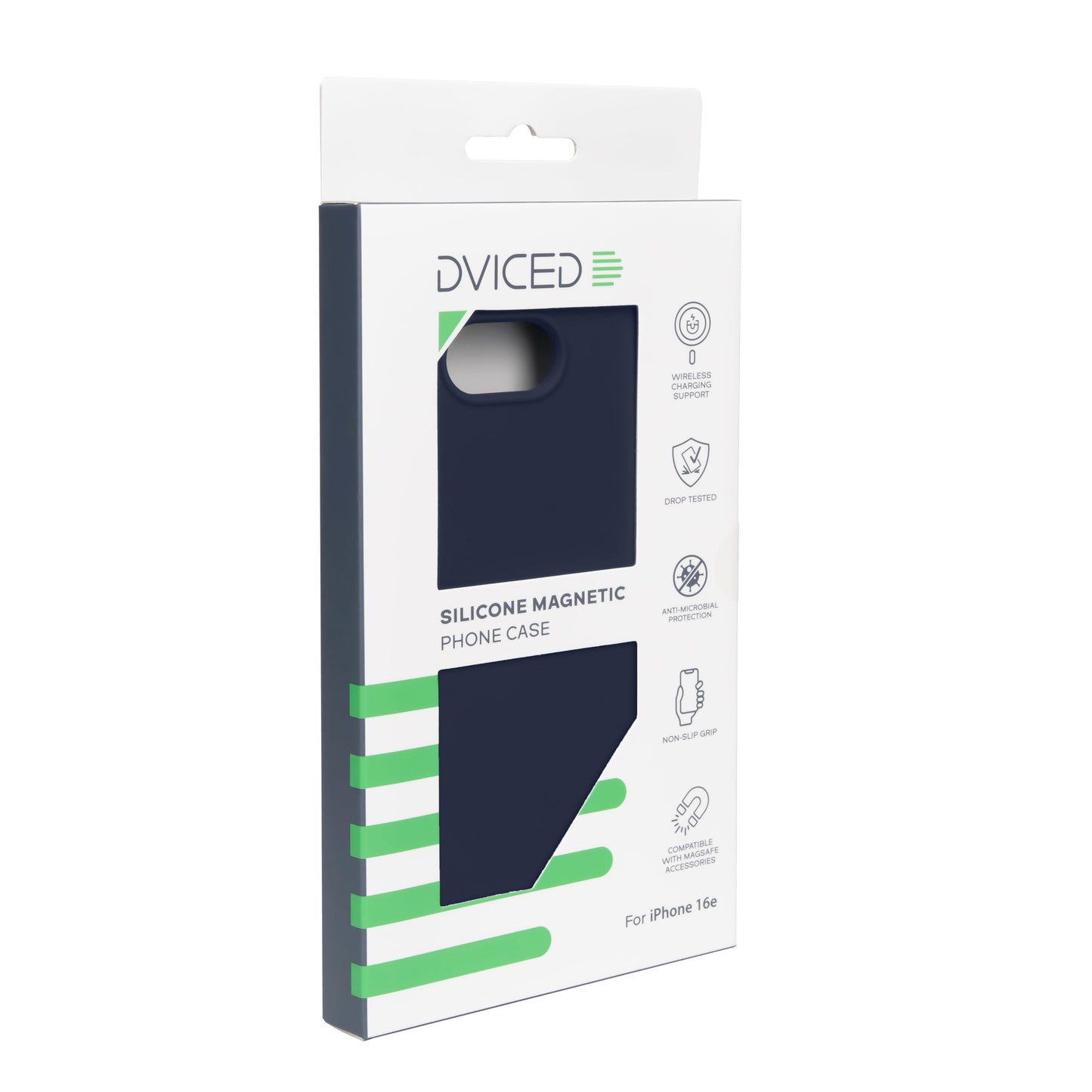 Dviced silikonski iPhone 17e/16e ovitek - modra