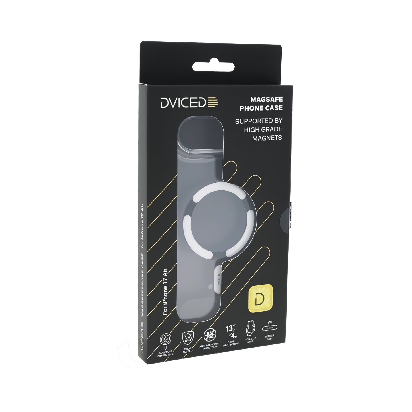 Dviced prozoren ovitek MagSafe za iPhone 17 Air - bel