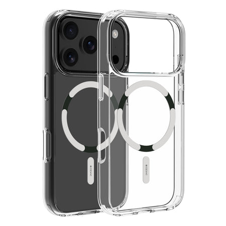 Dviced prozoren ovitek MagSafe za iPhone 17 Pro - bel