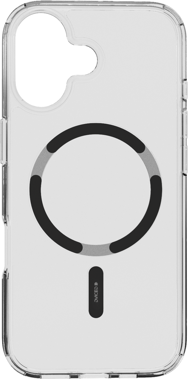 Dviced prozoren ovitek MagSafe za iPhone 17 - črn