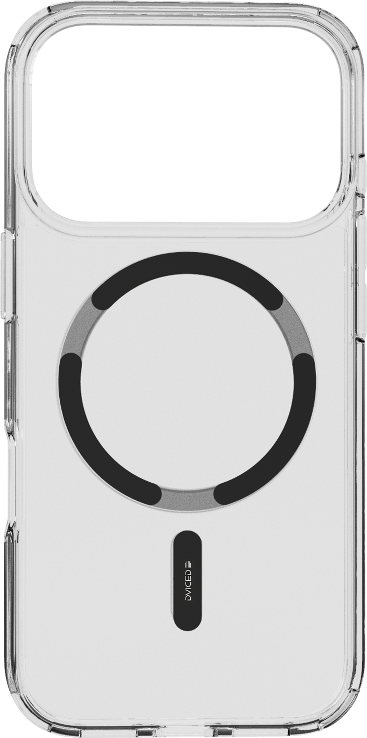 Dviced prozoren ovitek MagSafe za iPhone 17 Pro - črn
