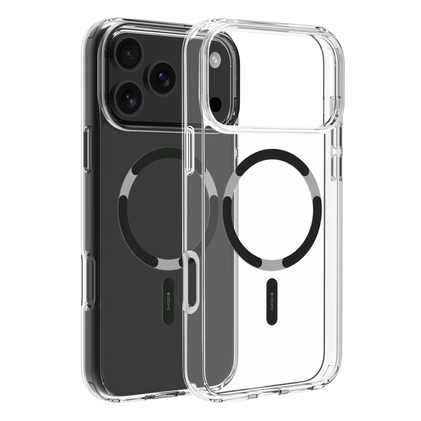 Dviced prozoren ovitek MagSafe za iPhone 17 Pro Max - črn