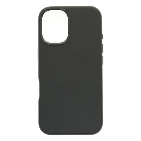 Dviced Leather ovitek z MagSafe za iPhone 16 - črna