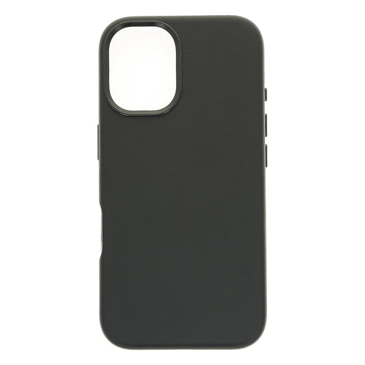Dviced Leather ovitek z MagSafe za iPhone 16 - črna