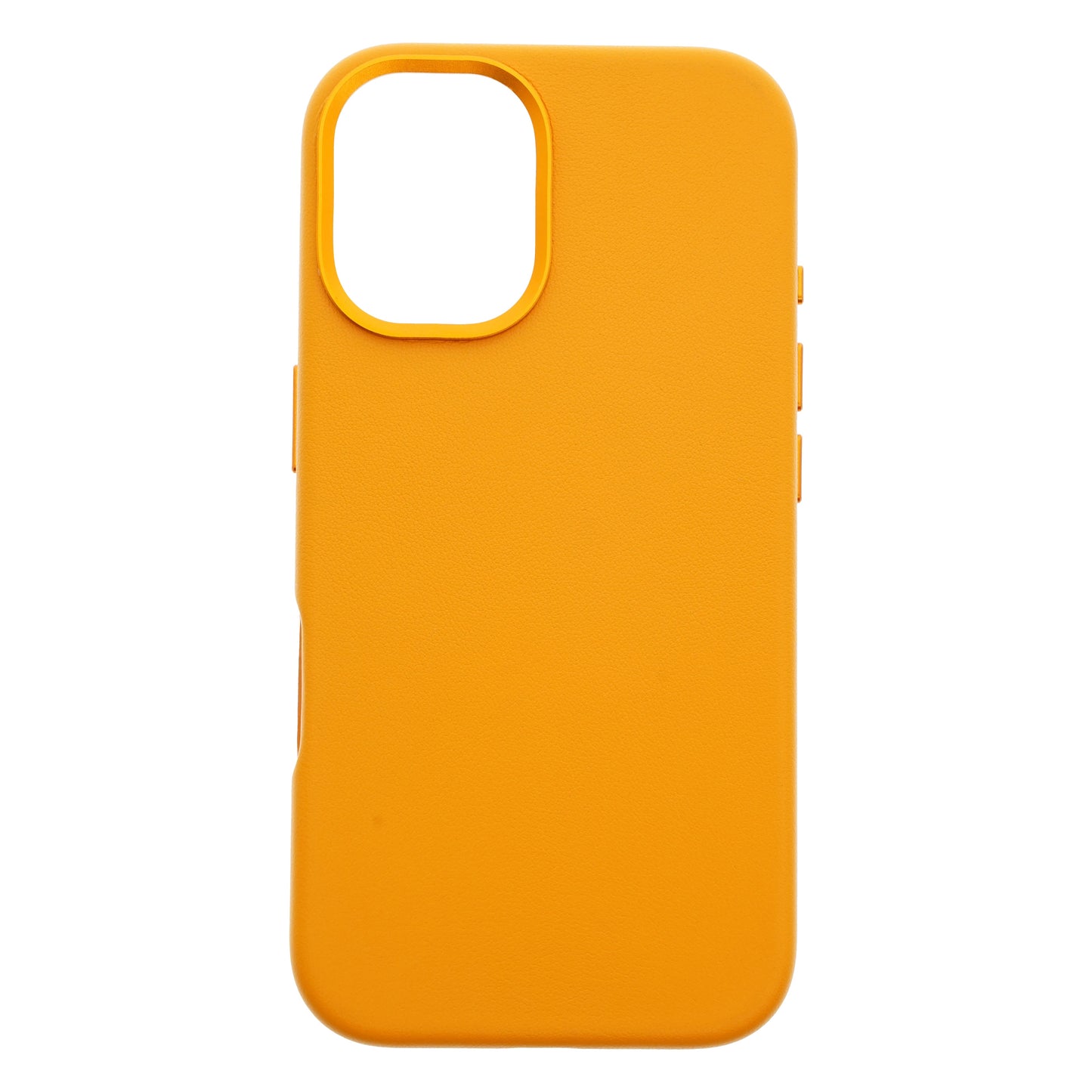 Dviced Leather ovitek z MagSafe za iPhone 16 - oranžna