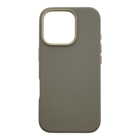 Dviced Leather ovitek z MagSafe za iPhone 16 Pro - siva