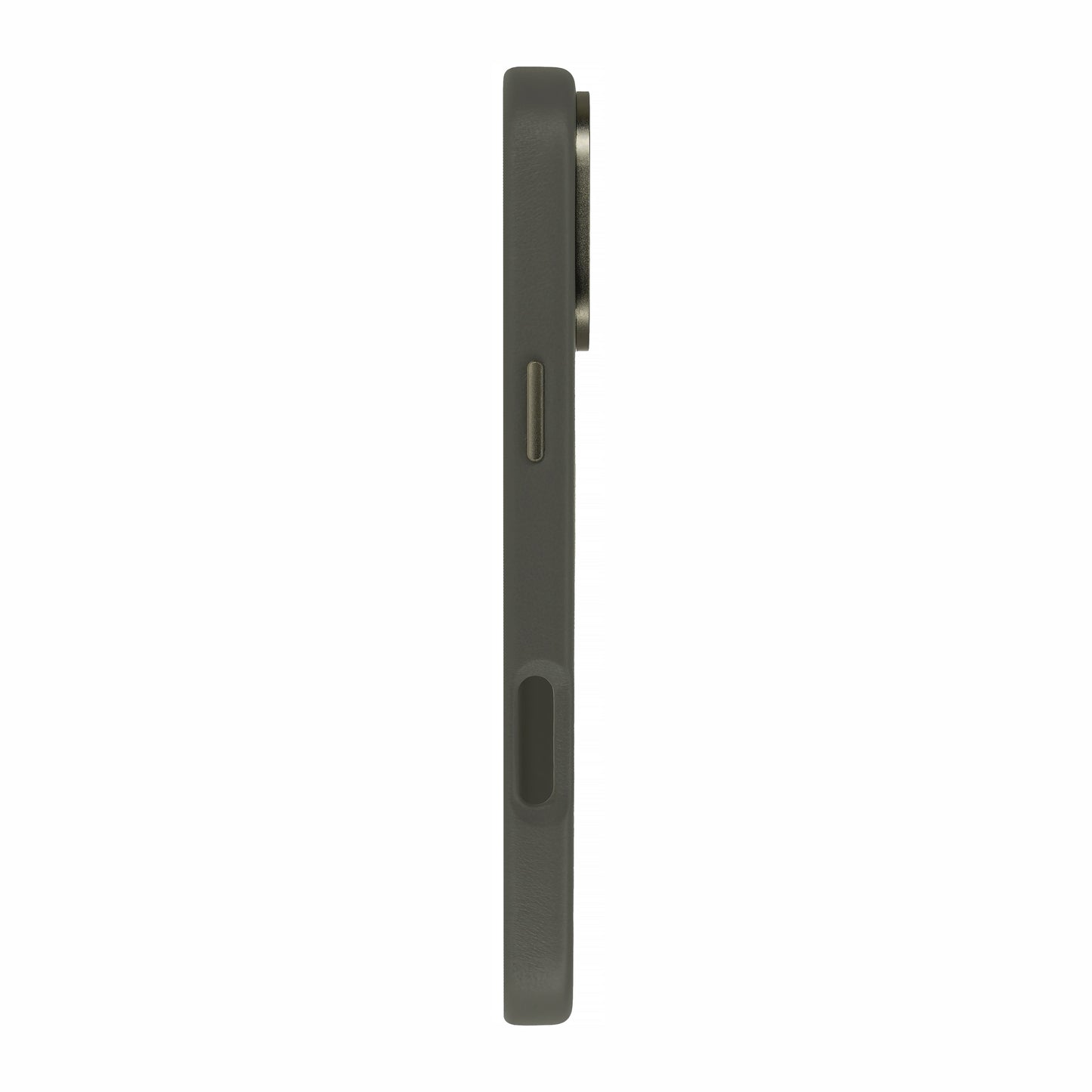 Dviced Leather ovitek z MagSafe za iPhone 16 Pro Max - siva