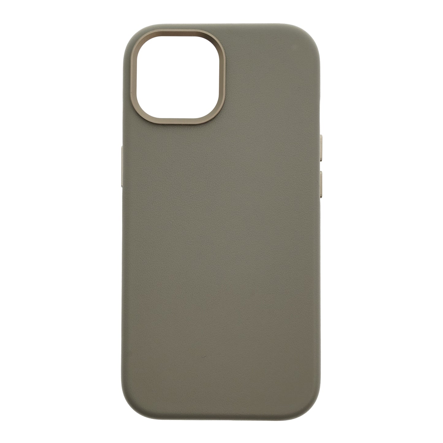 Dviced Leather ovitek z MagSafe za iPhone 15 - siva