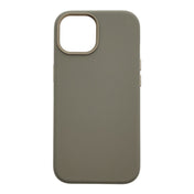 Dviced Leather ovitek z MagSafe za iPhone 15 - siva