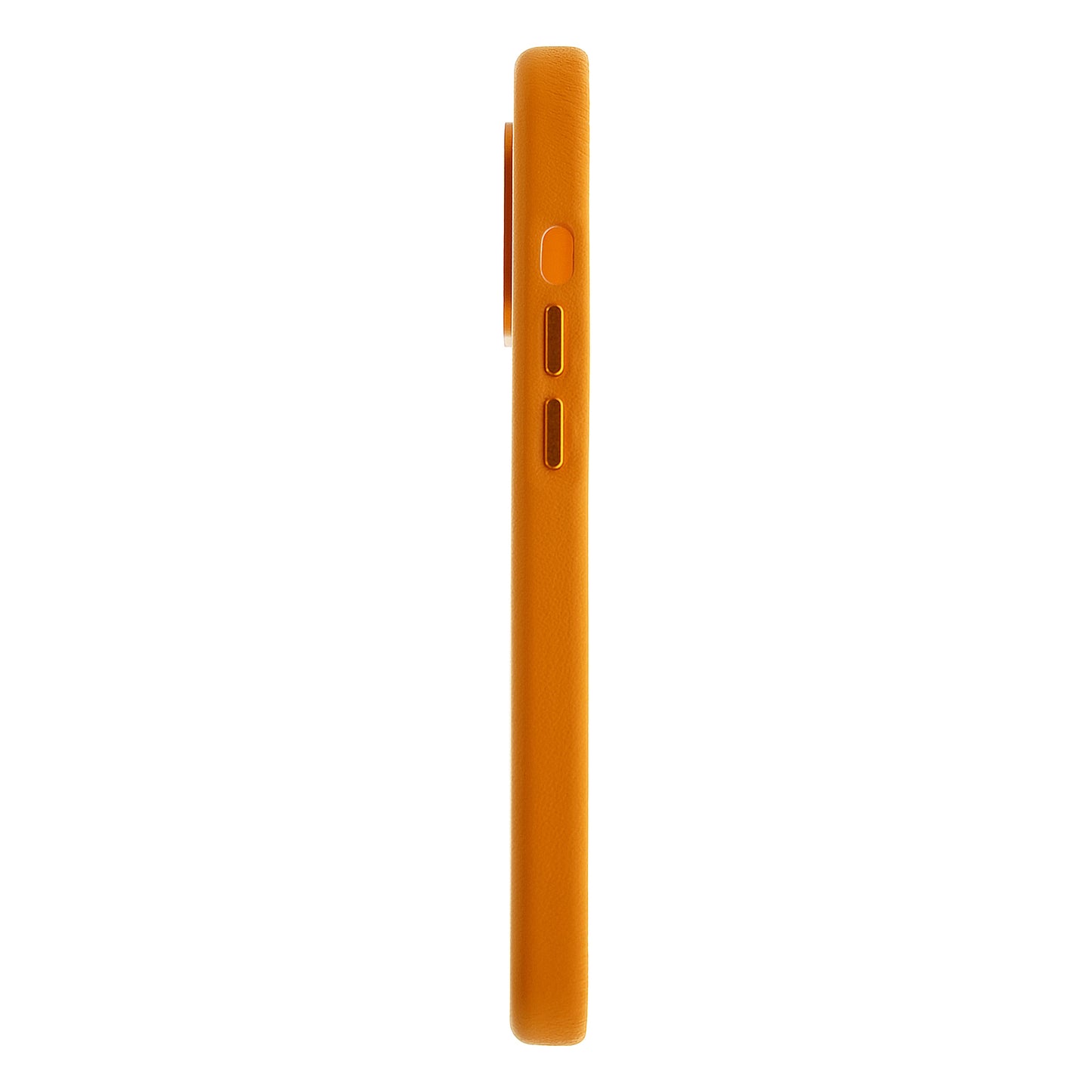 Dviced Leather ovitek z MagSafe za iPhone 15 - oranžna