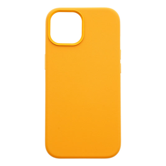 Dviced Leather ovitek z MagSafe za iPhone 15 - oranžna