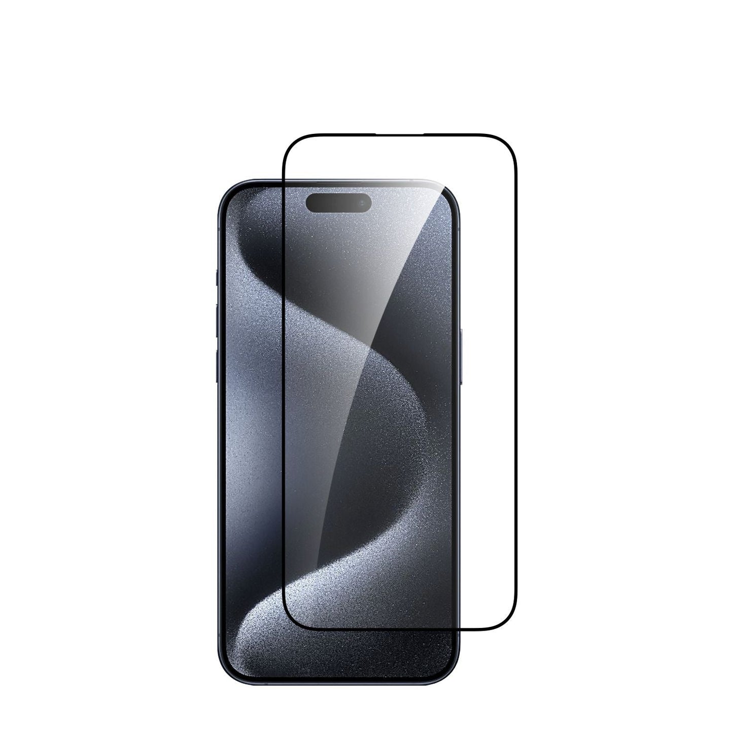 Dviced iPhone 15 Pro Max silk print zaščitno steklo z aplikatorjem