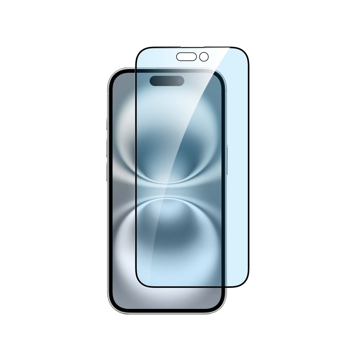 Dviced kaljeno zaščitno steklo proti modri svetlobi od roba do roba za iPhone 16 z aplikatorjem