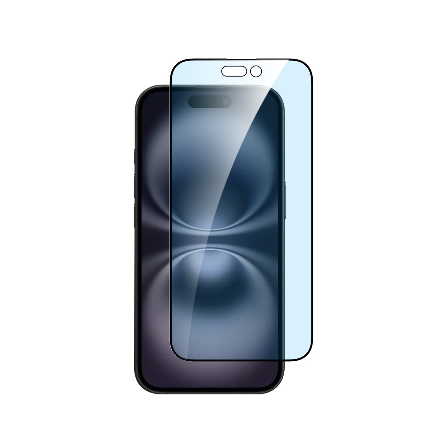 Dviced kaljeno zaščitno steklo proti modri svetlobi od roba do roba za iPhone 16 Plus z aplikatorjem