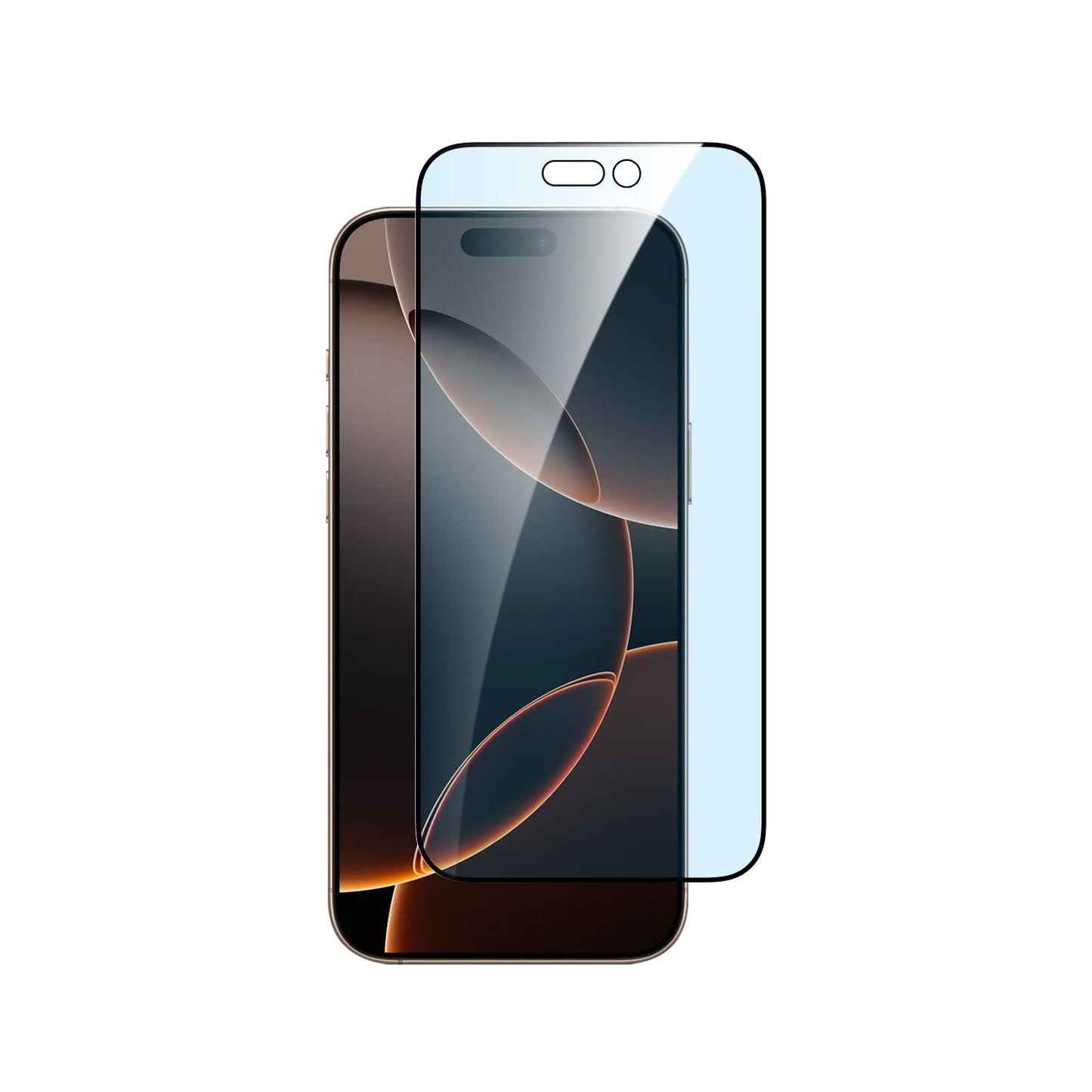 Dviced kaljeno zaščitno steklo proti modri svetlobi od roba do roba za iPhone 16 Pro z aplikatorjem