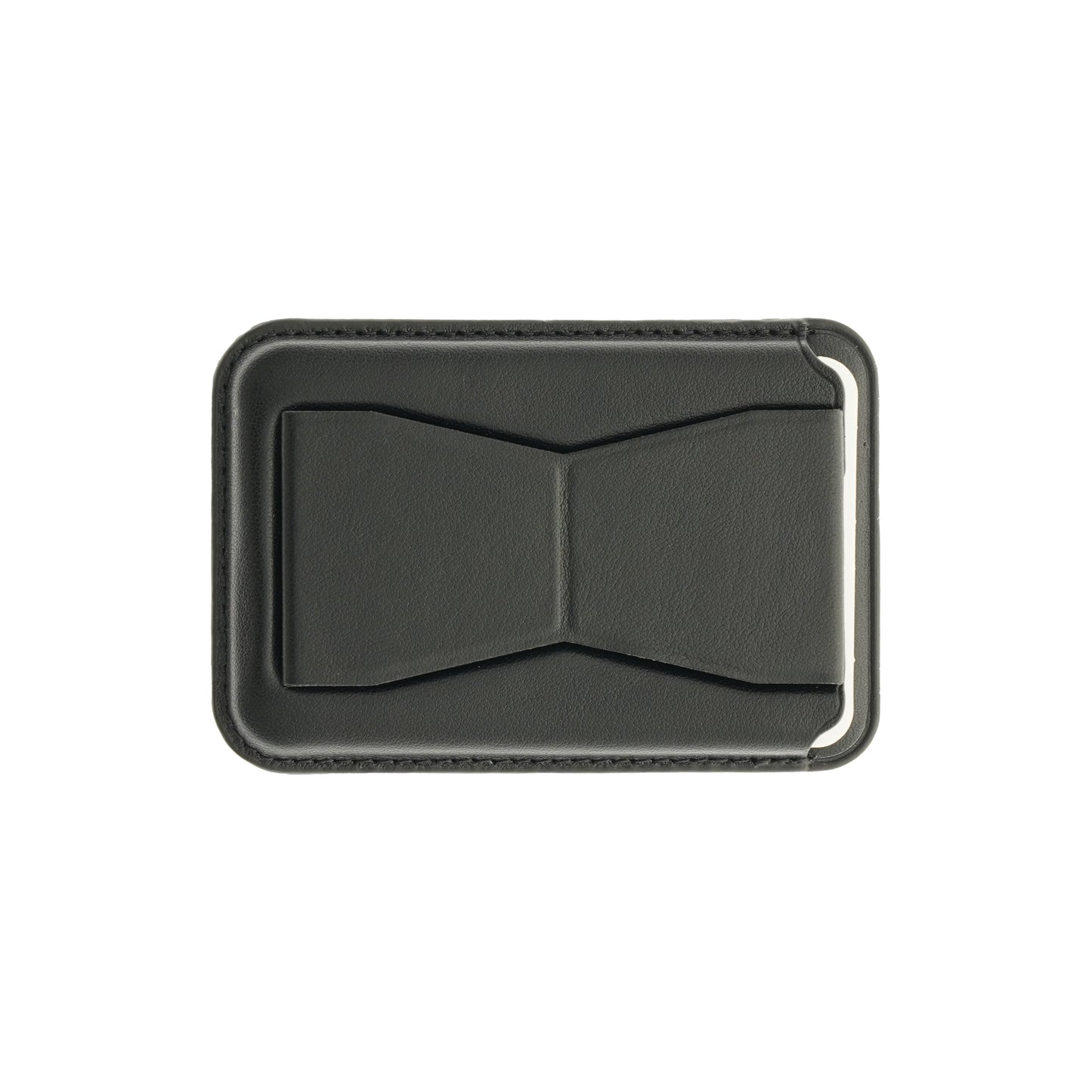 Dviced Leather MagSafe držalo za kartice s stojalom - črna