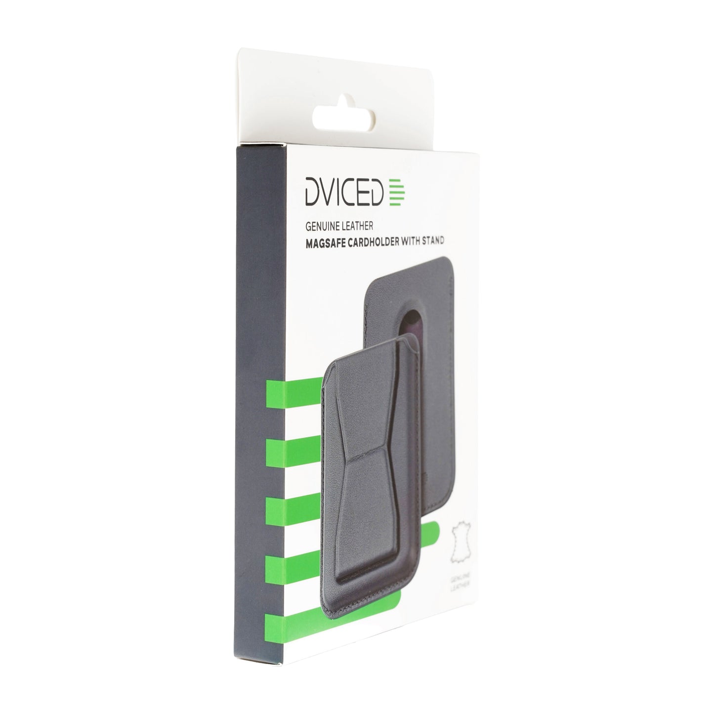 Dviced Leather MagSafe držalo za kartice s stojalom - modra