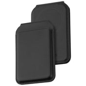 Dviced Leather MagSafe preklopno držalo za kartice - črna